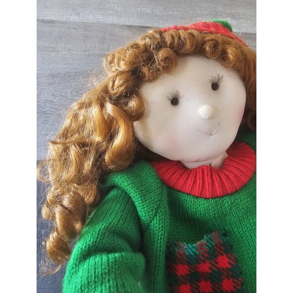 Santa’s Best CHRISTMAS ADORABLES Holiday Animated Musical Doll Girl Vtg W Cord - Picture 4 of 11